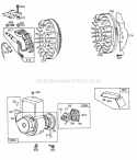 FlywheelsAlternatorRewind Diagram and Parts List for  Briggs and Stratton Engine